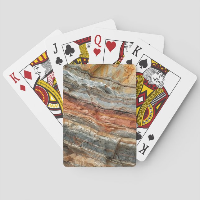 Felsschichten Spielkarten (Rückseite)