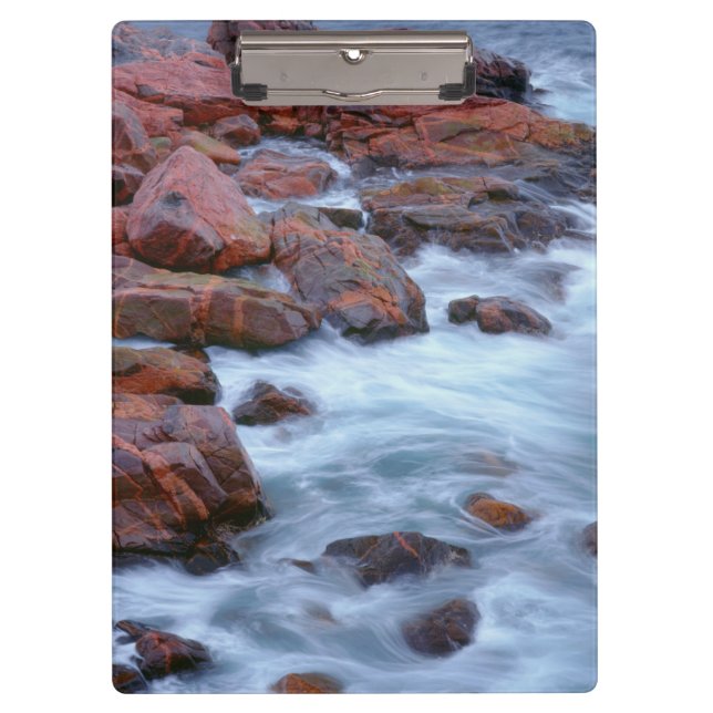 Felsstrand mit Wasser, Kanada Klemmbrett (Vorderseite)