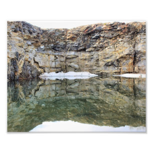 Felswand Reflections in Pond 3 Nature 8x10 Fotodruck