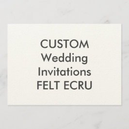 FELT ECRU 110lb 7 Zoll x 5 Zoll Einladungen für Ho