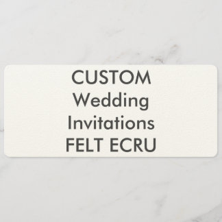 FELT ECRU 110lb 9,25" x 4" Einladungen zum Hochzei
