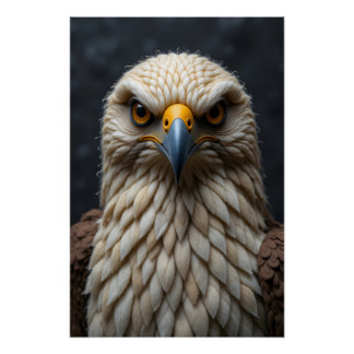 Felted Bird Portrait Poster