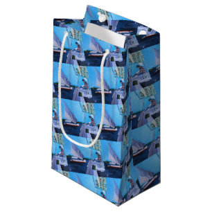 Feluccas auf dem Nil Gemälde von Alfred Fox Kleine Geschenktüte