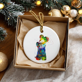 Female Basketball Player Keramik Ornament