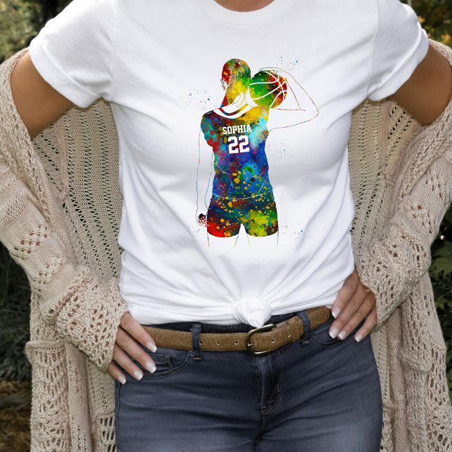 Female Basketball Player T-Shirt (Von Creator hochgeladen)