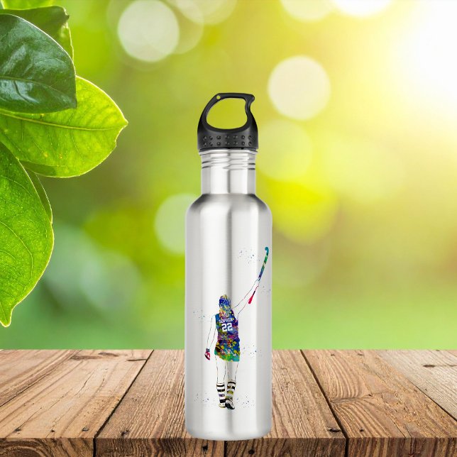 Female Field Hockey Player Edelstahlflasche (Von Creator hochgeladen)