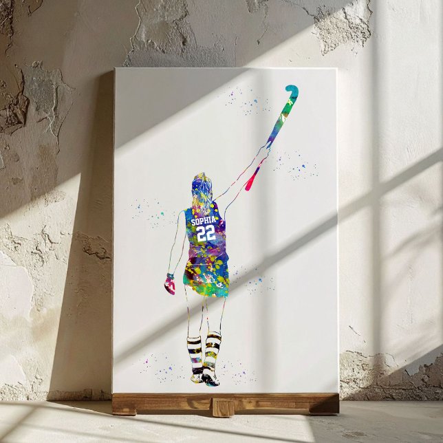 Female Field Hockey Player Leinwanddruck (Von Creator hochgeladen)