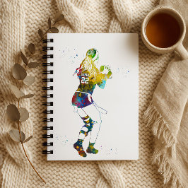 Female Flag Football Player Notizbuch