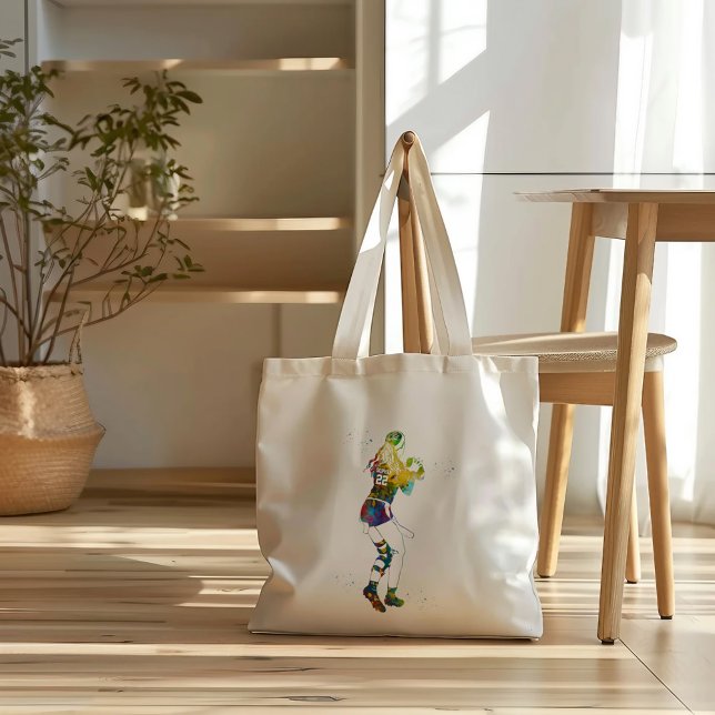 Female Flag Football Player Tragetasche (Von Creator hochgeladen)