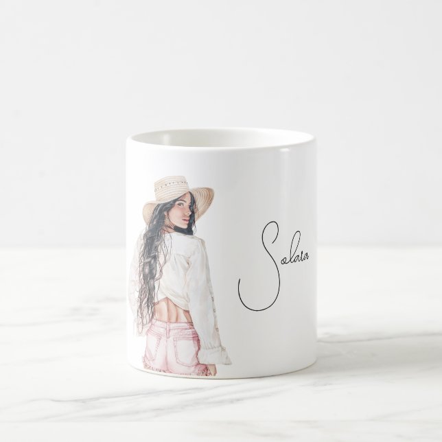Female Pink Shorts  Kaffeetasse (Mittel)