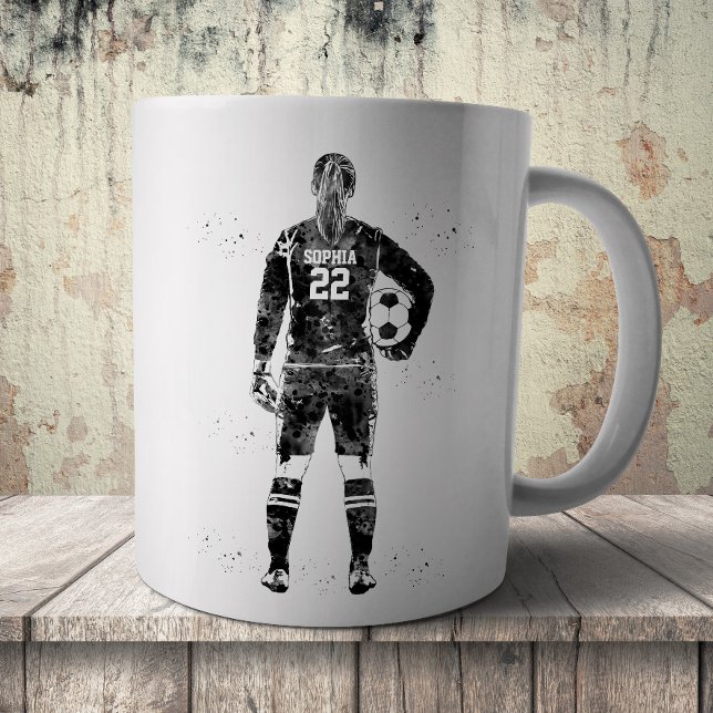Female Soccer Goalie Kaffeetasse (Von Creator hochgeladen)
