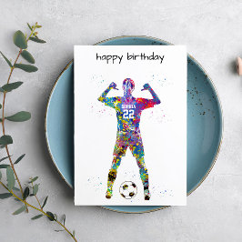 Female Soccer Player Karte