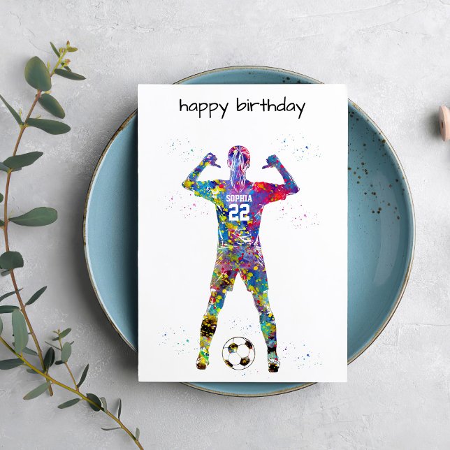 Female Soccer Player Karte (Von Creator hochgeladen)