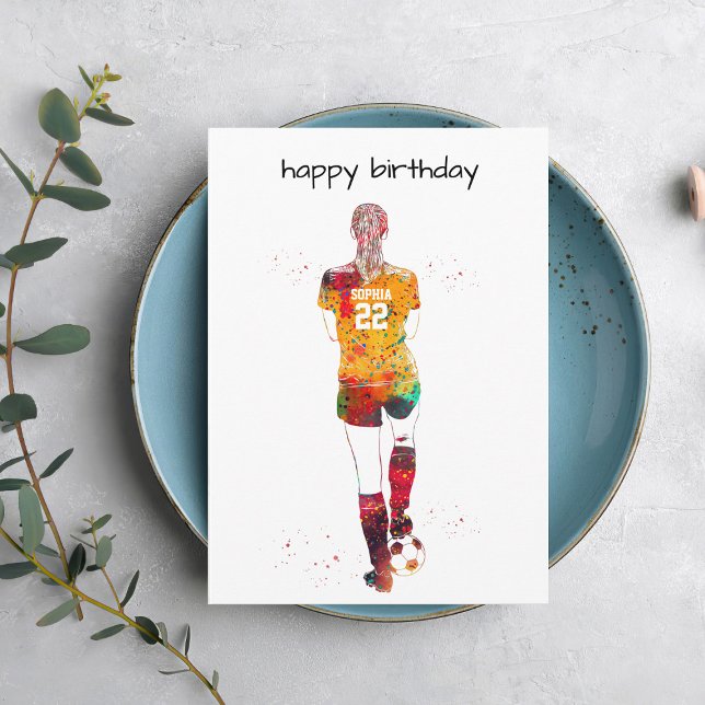 Female Soccer Player Karte (Von Creator hochgeladen)