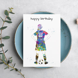 Female Soccer Player Karte