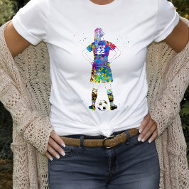 Female Soccer Player T-Shirt