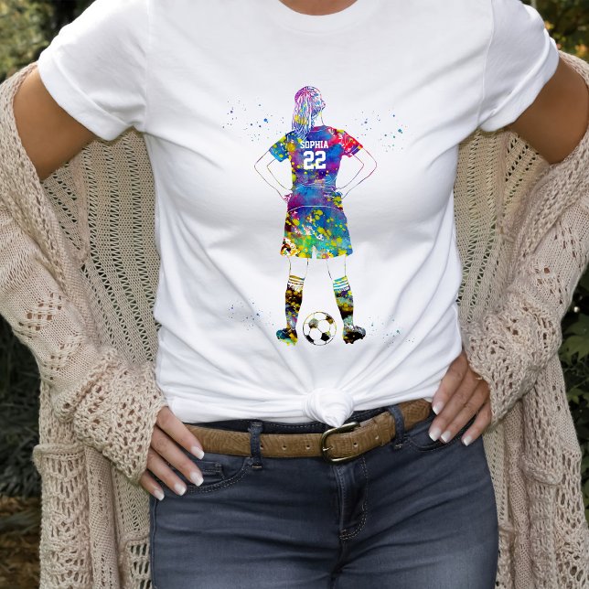 Female Soccer Player  T-Shirt (Von Creator hochgeladen)