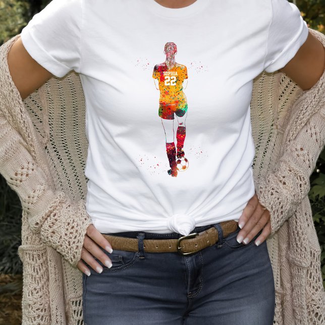 Female Soccer Player  T-Shirt (Von Creator hochgeladen)