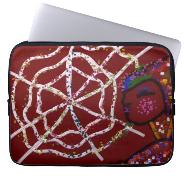 Female Spider Pharaoh Laptop Sleeve (Vorderseite)
