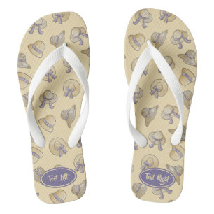 Female Summer Hats Beige Flip Flops