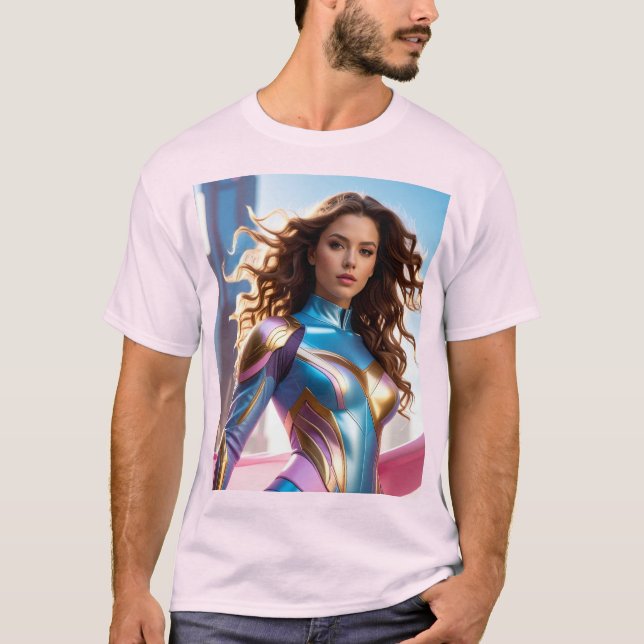 FEMALE SUPERHERO - SCI-FI FANTASY T-Shirt (Vorderseite)