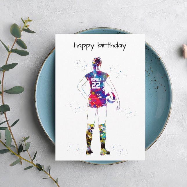 Female Volleyball Player Karte (Von Creator hochgeladen)