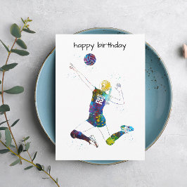 Female Volleyball Player Karte