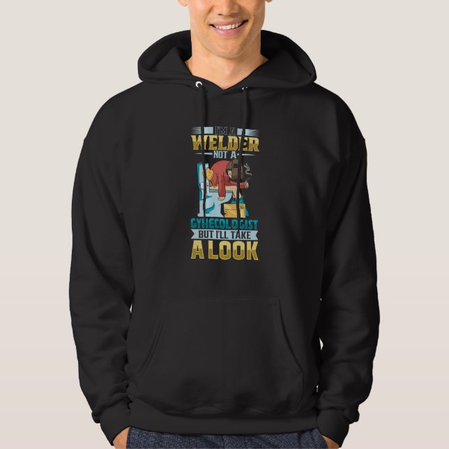 Female Welder  Welding Mechanic Forge Hoodie (Vorderseite)