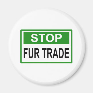 Femaler Handel stoppen Grün Magnet