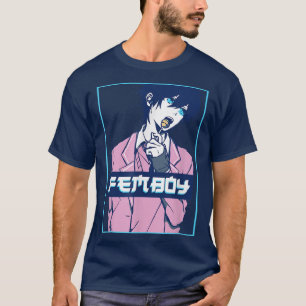 Femboy Aesthetic Japanese Anime Boy Crossdressing  T-Shirt