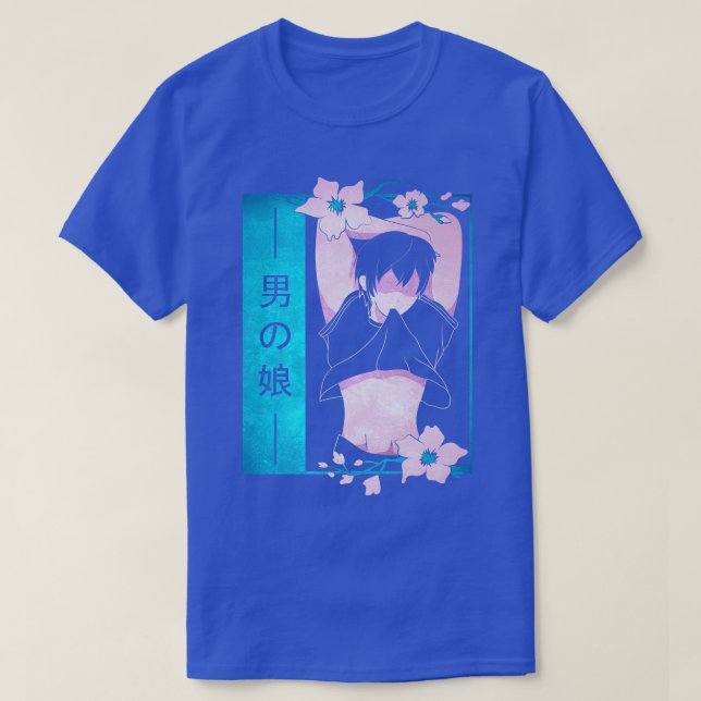 Femboy Anime Boy Japanese Pastel Goth Ästhetik Sa T-Shirt (Design vorne)
