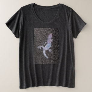 Femen Plus Size Tee Gecko sur la fenêtre