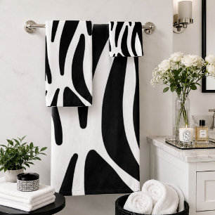 féminin chic stylé noir blanc imprimé zèbre