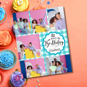 Féminin de tout âge Carte d'anniversaire Collage d