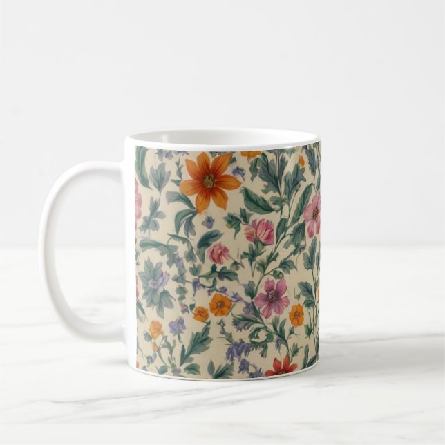 Feminine Blume Tasse (Links)