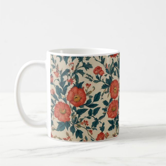 Feminine Blume Tasse (Links)