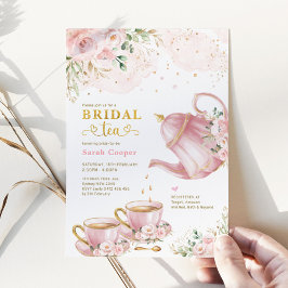 Feminine Blush Gold Brautparty Teatro Sociale Bell Einladung