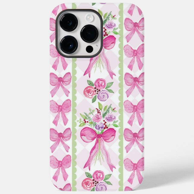 Feminine-Bogen-Aquarellgestaltung Case-Mate iPhone 14 Pro Max Hülle (Rückseite)