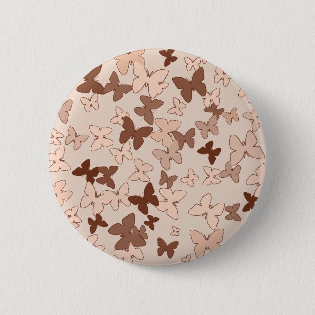 Feminine Butterflies Button (Vorderseite)