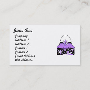 Feminine Carte de visite violette