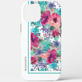 Feminine Farbenfrohe Blumenmuster Case-Mate iPhone Hülle