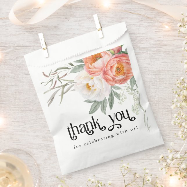 Feminine Floral Baby in Bloom Baby Dusche Geschenktütchen (Ausgeschnitten)