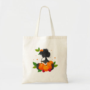 Feminine Fruit Art Print – Citrus Mädchen Tragetasche
