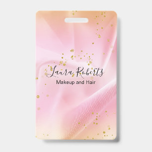 Feminine Gold und Pink Glitzer Pocket Ausweis