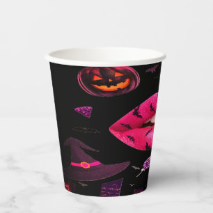 Feminine Halloween Pink Pappbecher