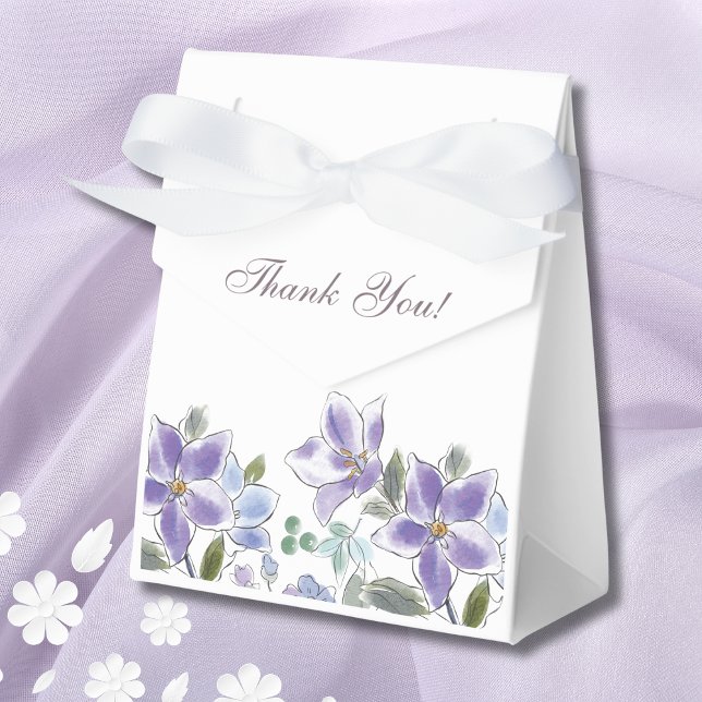 Feminine Lilac Floral Brautparty Geschenkschachtel (Von Creator hochgeladen)