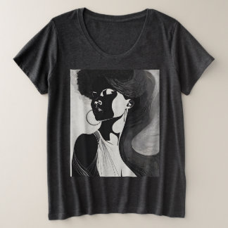Feminine Line Große Größe T-Shirt