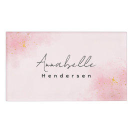 Feminine Minimal Name Tag Namenschild