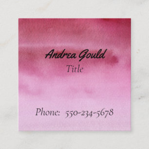 Feminine Ombre Carte de visite de framboise rose