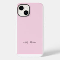 Feminine Pastel Pink mit Script-Individuelle Name